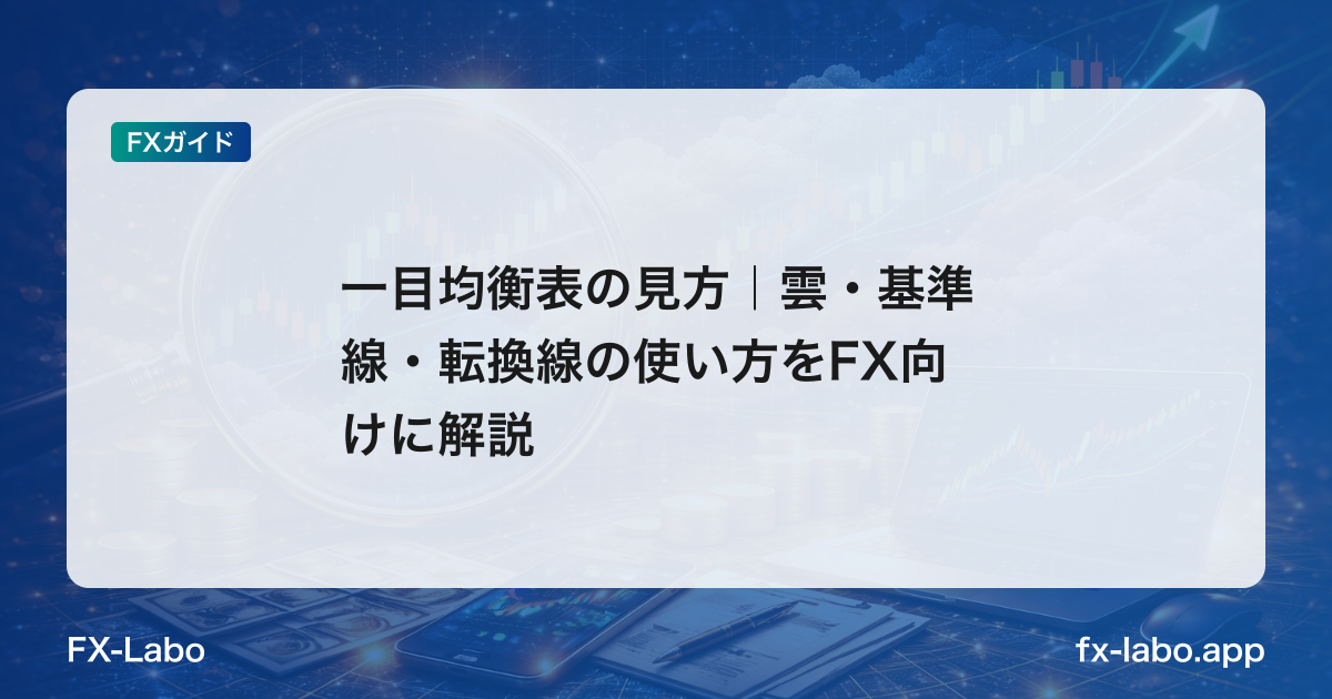 一目均衡表の見方｜雲・基準線・転換線の使い方をFX向けに解説